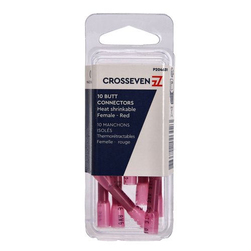 Crosseven Isolierte Stoßverbinder Rot, 0,5-0,5 mm² 5-0