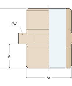 Guidi Verschraubung gerade MM - G 3/4'' Guidi Verschraubung gerade MM - G 3/4'' - Produktbild 2 - Artikel 0280D.100005