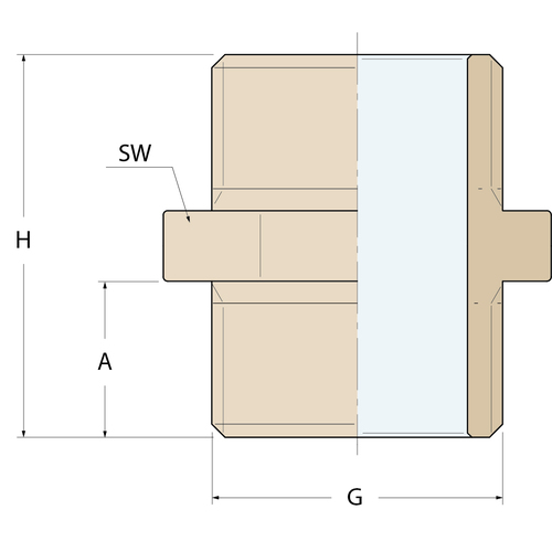Guidi Verschraubung gerade MM - G 1'' Guidi Verschraubung gerade MM - G 1'' - Produktbild 2 - Artikel 0280D.100006