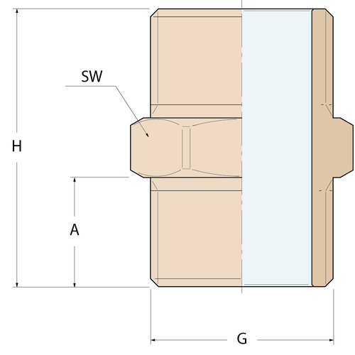 Guidi Verschraubung gerade MM - G 1''1/2 Guidi Verschraubung gerade MM - G 1''1/2 - Produktbild 2 - Artikel 0280I.500008