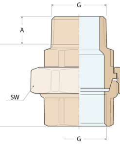 Guidi Düse-MF konisch - G 3/4'' Guidi Düse-MF konisch - G 3/4'' - Produktbild 2 - Artikel 0341I.500005