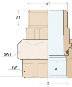 Guidi Geradedüse-MF konisch - G 1''1/2 Guidi Geradedüse-MF konisch - G 1''1/2 - Produktbild 2 - Artikel 0700.100008
