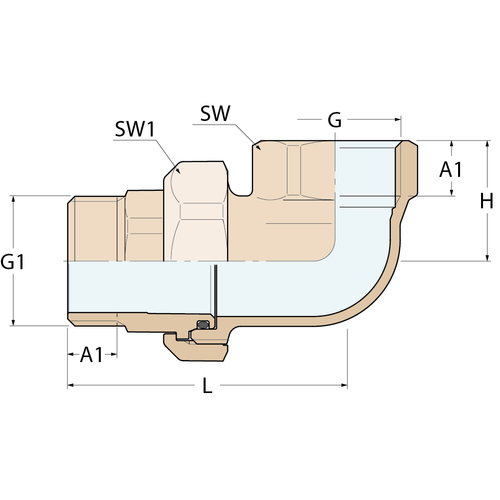 Guidi Winkeldüse-MF konisch - G 1''1/2 Guidi Winkeldüse-MF konisch - G 1''1/2 - Produktbild 2 - Artikel 0701.100008
