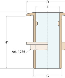 Lembus Onlineshop Guidi Borddurchlass abgeschrägt - G 2''1/2 - Produktbild 2 - Artikel 1260.200010