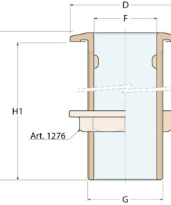 Guidi Borddurchlass 'L' abgeschrägt - G 3/4'' Guidi Borddurchlass 'L' abgeschrägt - G 3/4'' - Produktbild 2 - Artikel 1260A.200332
