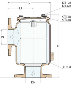 Guidi 90° Wasserfilter - DN 300 PN 16 Guidi 90° Wasserfilter - DN 300 PN 16 - Produktbild 2 - Artikel 1283.2006S4