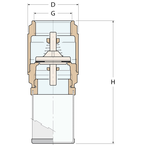 Guidi Federfußventil mit Edelstahlfilter- G 2''1/2 Guidi Federfußventil mit Edelstahlfilter- G 2''1/2 - Produktbild 2 - Artikel 1533.100010