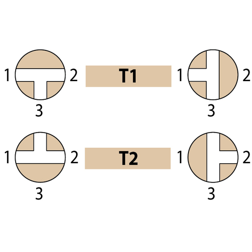 Guidi 3-Wege-Kugelhahn 'T' - G 1/2'' Guidi 3-Wege-Kugelhahn 'T' - G 1/2'' - Produktbild 2 - Artikel 1551.120004