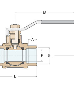 Guidi Kugelhahn FF - G 3'' Guidi Kugelhahn FF - G 3'' - Produktbild 2 - Artikel 1575.120011