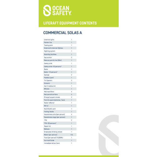 Ocean Safety Rettungsinsel Compact 8A Solas A Ocean Safety Rettungsinsel Compact 8A Solas A - Produktbild 3 - Artikel RAF5008