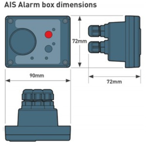 OceanSignal AIS Alarm Box, wasserdicht OceanSignal AIS Alarm Box