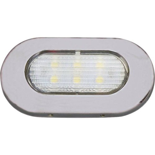 PLASTIMO Einbau-LED weiß, 12 V, Edelstahl PLASTIMO Einbau-LED weiß