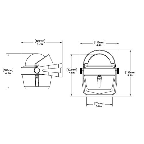 Ritchie Explorer mit Bügelhalterung, Weiß Weiß - Produktbild 1 - Artikel B-51W