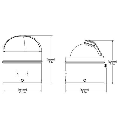 Ritchie Globemaster, Binnacle w/Hood Binnacle w/Hood - Produktbild 1 - Artikel D-515-B/P/X