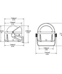 Ritchie Helmsman, Bracket, Black, Black Open dial Black
