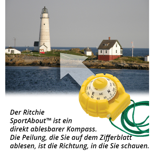 Ritchie SportAbout, gelb, weißes Zifferblatt gelb