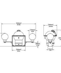 Ritchie Globemaster 5 Zoll Stahl-Bootskompass Ritchie Globemaster 5 Zoll Stahl-Bootskompass - Produktbild 2 - Artikel YB-600