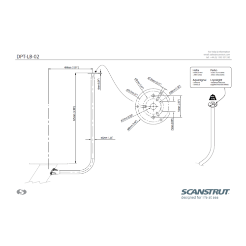 Scanstrut DPT-LB-02 Halterung Navigationslicht Scanstrut DPT-LB-02 Halterung Navigationslicht - Produktbild 2 - Artikel DPT-LB-02