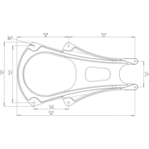 Scanstrut Masthalterung M92722, für Radarantenne für Radarantenne - Produktbild 1 - Artikel M92722