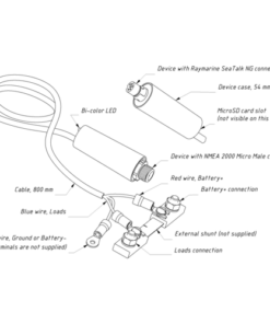 UAB NMEA 2000 Batterie Monitor, NMEA2000 NMEA2000 - Produktbild 2 - Artikel YDBM-01N