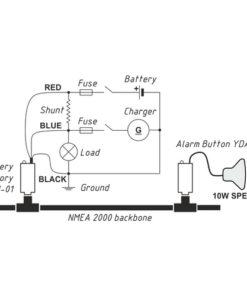 UAB NMEA 2000 Batterie Monitor, SeaTalkNG UAB NMEA 2000 Batterie Monitor