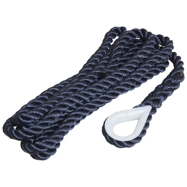 Robline Festmacher 3-fach geschlagen Navy mit Kausch Robline Festmacher 3-fach geschlagen Navy mit Kausch