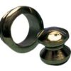Druckknopf klein mit Ring aus vercrhomten Messing für Verschlussbox Tür D=16mm 1051135 messing poliert 1 4
