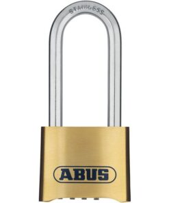 Vorhangzahlenschlos Abus Messing 50mm mit hohem Bügel
