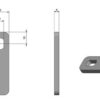 Roca Riegel rostfreier Stahl gerade für Material D=47-70mm für 1052459 1052491 roca riegel rostfreier stahl gerade fr material d 47 70mm fr 1052459 1 2