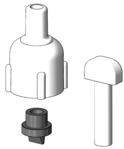 Trudesign Rohrbogen mit Entlüftung weiss Trudesign Rohrbogen mit Entlüftung weiss
