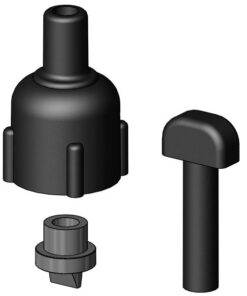 Trudesign Rohrbogen mit Entlüftung schwarz Trudesign Rohrbogen mit Entlüftung schwarz