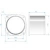Roca Anschluss Kunststoff weiss für Lüftungsschlauch D=75mm 1100174 roca anschluss kunststoff weiss fr lftungsschlauch d 75mm 14w8p4le2nfyqh 1