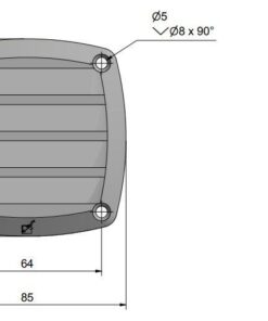 Roca Lüftungsgitter Kunststoff B=82mm L=82mm schwarz Roca Lüftungsgitter Kunststoff B=82mm L=82mm schwarz – Bild 2