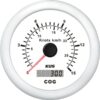 KUS Anzeige GPS Geschwindigkeit 0-30 Knoten D=85mm 12/24V weiss
