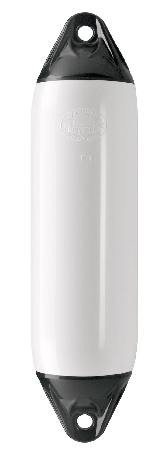 Polyform Fender F01 large weiss mit blauer Kappe 130x560mm Polyform Fender F01 large weiss mit blauer Kappe 130x560mm