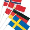 Fassadenflaggensatz Dänemark 70cm Fassadenflaggensatz Dänemark 70cm
