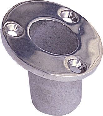 Flaggenstockhalterung zum Einbau rostfreier Stahl für 25mm Flaggenstock Flaggenstockhalterung zum Einbau rostfreier Stahl für 25mm Flaggenstock
