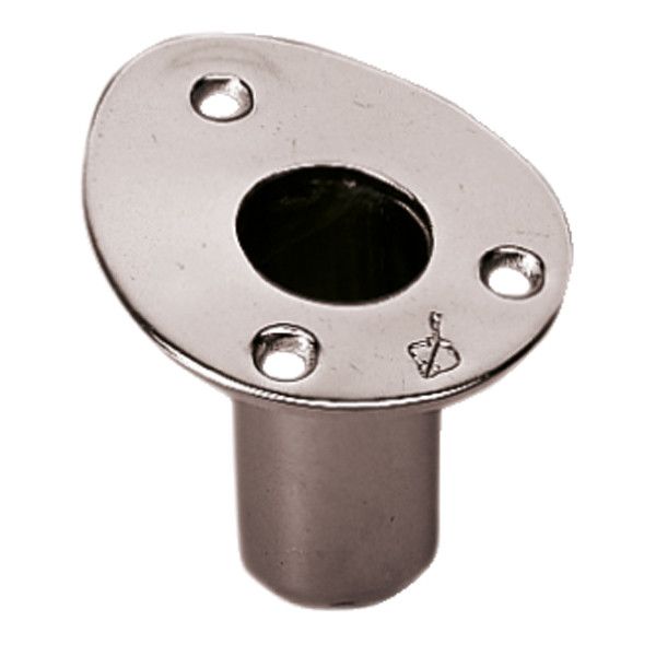 Roca Flaggenstockhalter rostfreier Stahl zum Einbau für Flaggenstock D=25mm