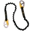 Lifeleine elastisch mit 2 Sicherheitskarabinerhaken L=120-180cm