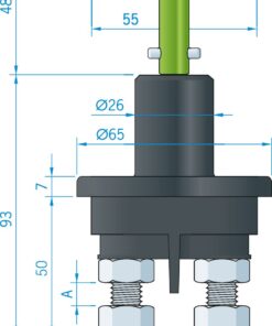 Roca Batteriehauptschalter gasdicht 250A-24V Roca Batteriehauptschalter gasdicht 250A-24V – Bild 2