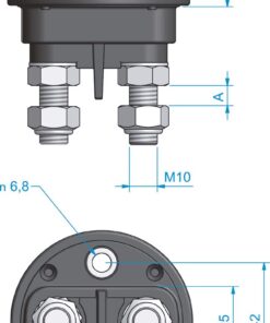 Roca Batteriehauptschalter gasdicht mit festem Schalter 250A-24V Roca Batteriehauptschalter gasdicht mit festem Schalter 250A-24V – Bild 2