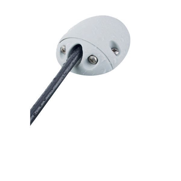 Kabeldurchführung 90° Kunststoff grau für Kabel D=7-9mm Kabeldurchführung 90° Kunststoff grau für Kabel D=7-9mm