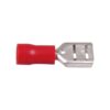 Flachsteckhülse rot 6.4x0.8mm 10 Stück