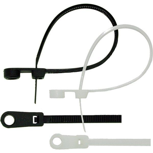 Kabelbinder mit Loch zum Anschrauben 145 x 3.6mm-20 Stück Kabelbinder mit Loch zum Anschrauben 145 x 3.6mm-20 Stück