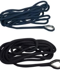 1852 Geflochtener Festmacher mit Kausch D=12mm L=4m schwarz 1852 Geflochtener Festmacher mit Kausch D=12mm L=4m schwarz