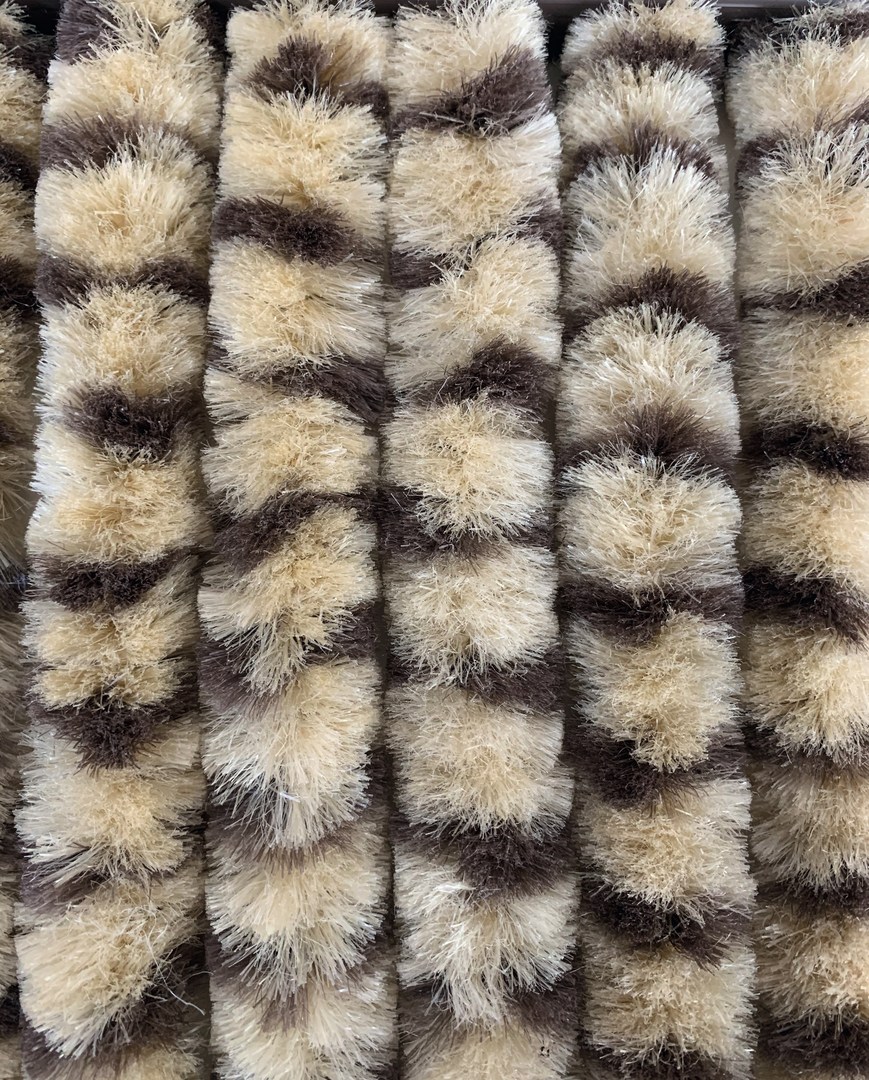 Flauschvorhang 56x185cm beige-braun (R) Flauschvorhang 56x185cm beige-braun (R)