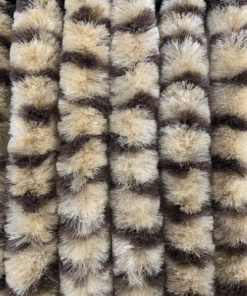 Flauschvorhang 100 x 200 cm beige-braun
