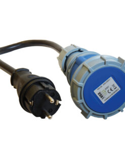 1852 Adapter CEE Kupplung zu Schuko Stecker IP67 Kabel D=2.5mm² L=0.5m