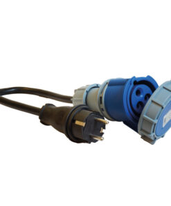 1852 Adapter CEE Kupplung zu Schuko Stecker IP67 Kabel D=2.5mm² L=0.5m