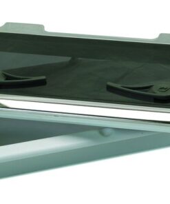 Rutgerson Decksluke rechteckig Classic L=556mm B=276mm H=27mm Griffe Kunststoff Innenrahmen Kunststoff Off White